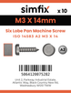Simfix product label - 14583A203014-D