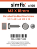 Simfix product label - 14583A203018-T