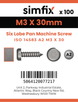 Simfix product label - 14583A203030-T