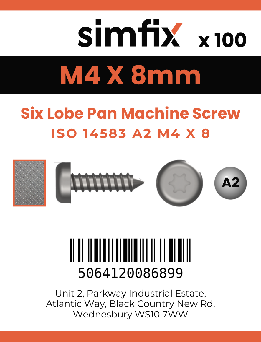 Simfix product label - 14583A204008-T