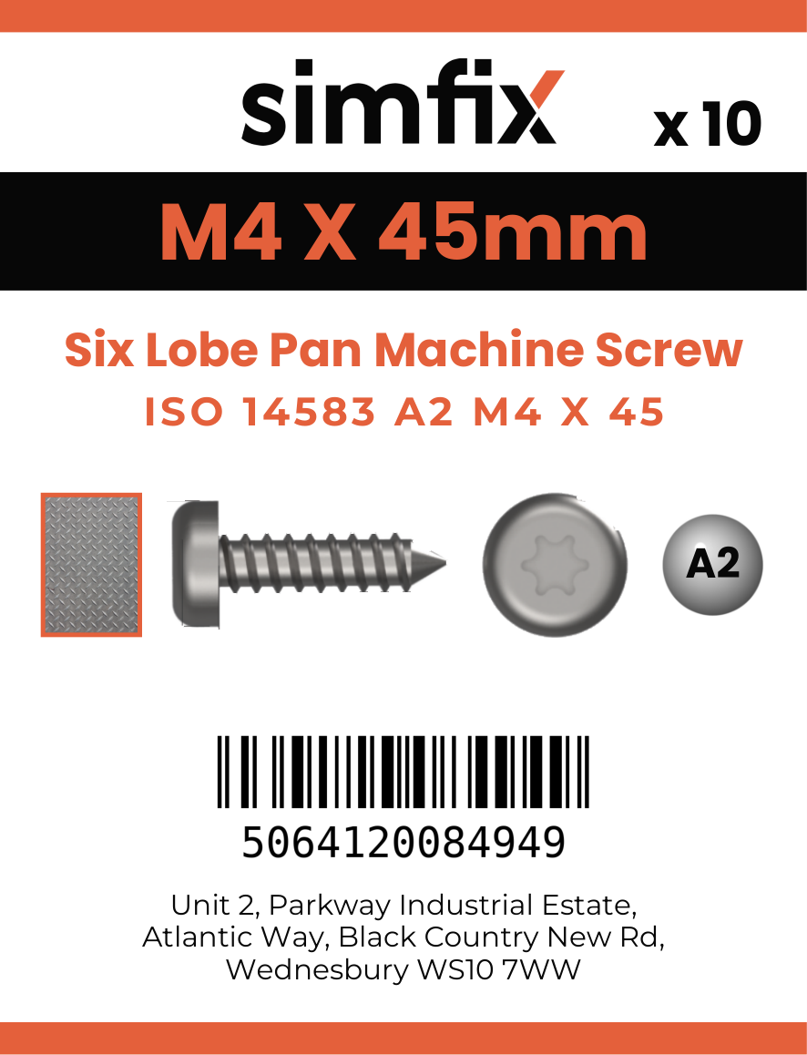 Simfix product label - 14583A204045-D