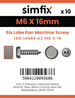 Simfix product label - 14583A206016-D