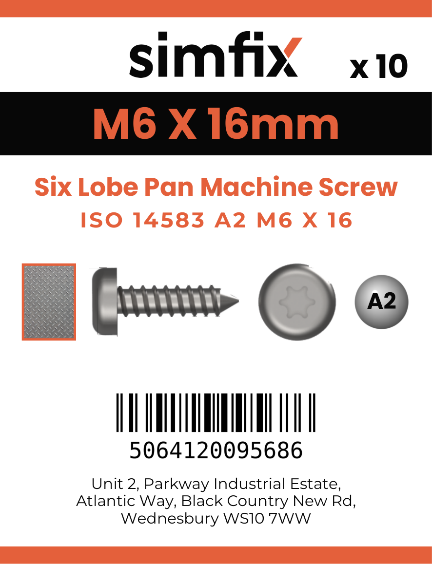 Simfix product label - 14583A206016-D