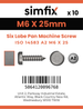 Simfix product label - 14583A206025-D