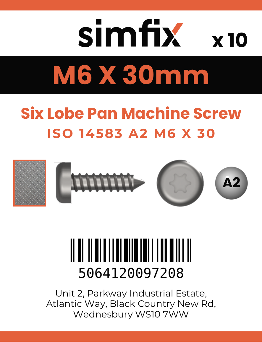 Simfix product label - 14583A206030-D