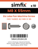 Simfix product label - 14583A208055-D