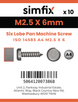 Simfix product label - 14583A4025006-D