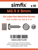 Simfix product label - 14583A4025008-D