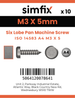 Simfix product label - 14583A403005-D