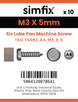 Simfix product label - 14583A403005-D