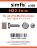 Simfix product label - 14583A403005-T