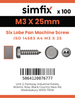 Simfix product label - 14583A403025-T