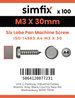 Simfix product label - 14583A403030-T