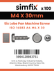 Simfix product label - 14583A404030-T