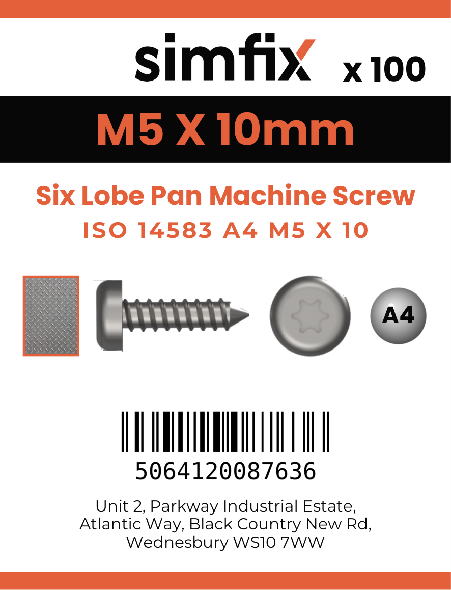 Simfix product label - 14583A405010-T