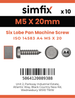 Simfix product label - 14583A405020-D