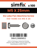 Simfix product label - 14583A405025-T