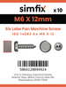Simfix product label - 14583A406012-D