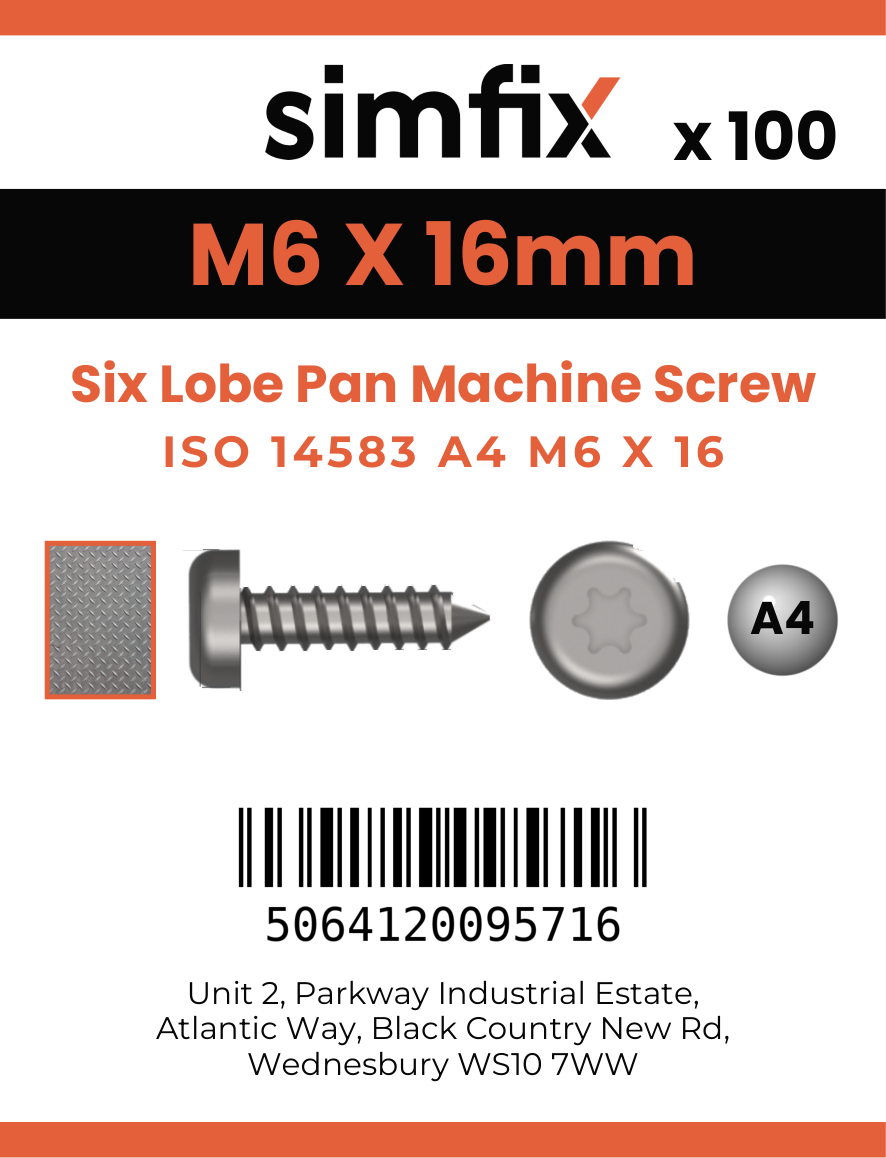 Simfix product label - 14583A406016-T