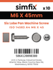 Simfix product label - 14583A406045-D