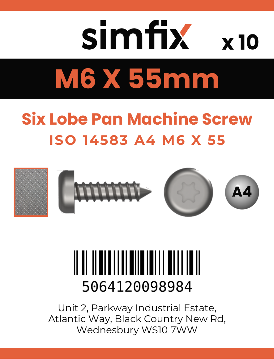 Simfix product label - 14583A406055-D