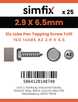 Simfix product label - 14585CA229006-D