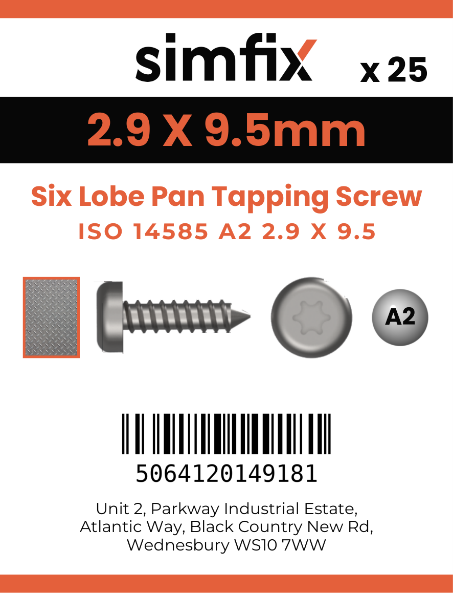Simfix product label - 14585CA229009T8-D