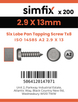 Simfix product label - 14585CA229013T8-T