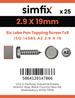 Simfix product label - 14585CA229019T8-D