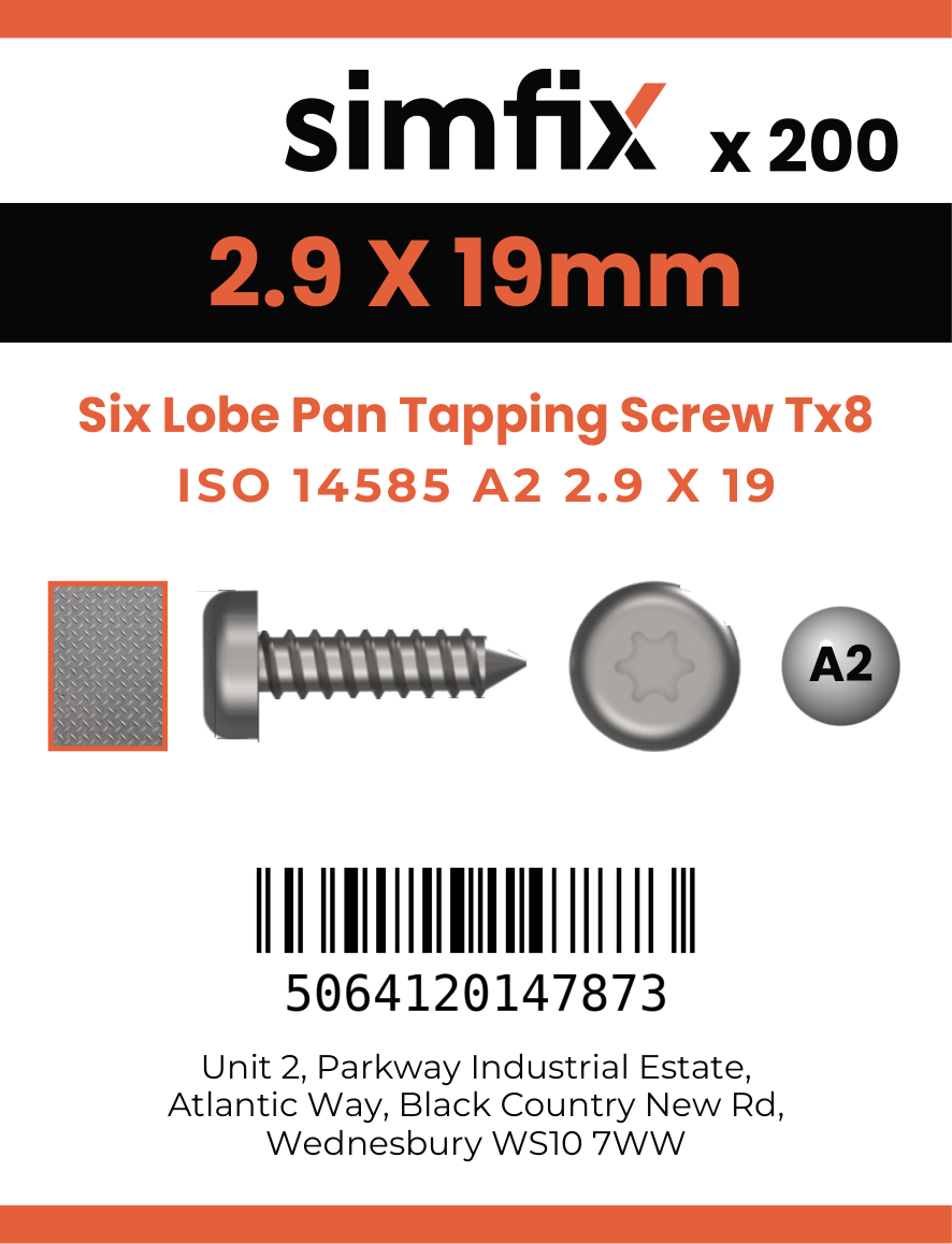 Simfix product label - 14585CA229019T8-T