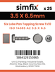 Simfix product label - 14585CA235006T10-D