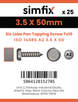 Simfix product label - 14585CA235050T10-D