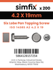 Simfix product label - 14585CA242019-T