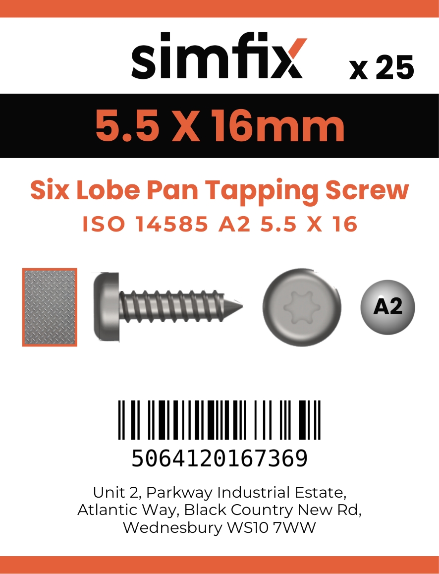 Simfix product label - 14585CA255016-D