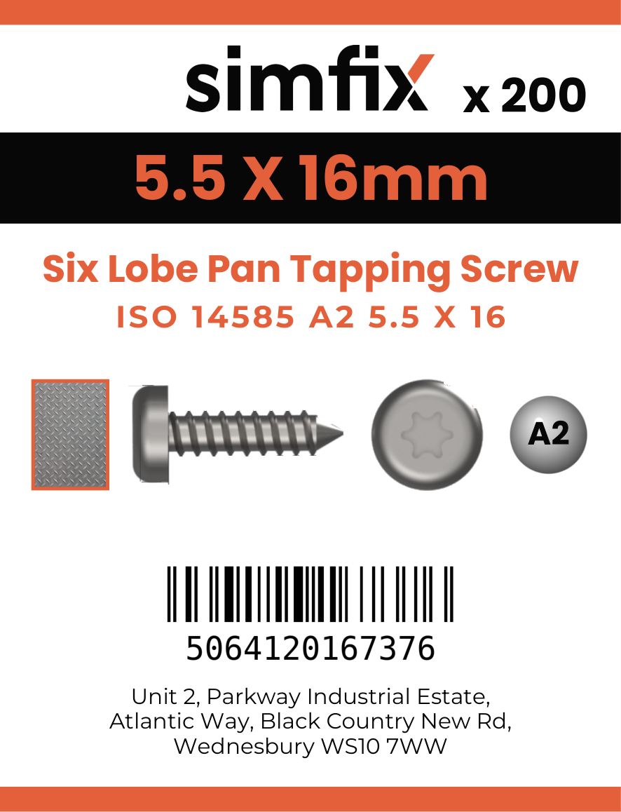 Simfix product label - 14585CA255016-T