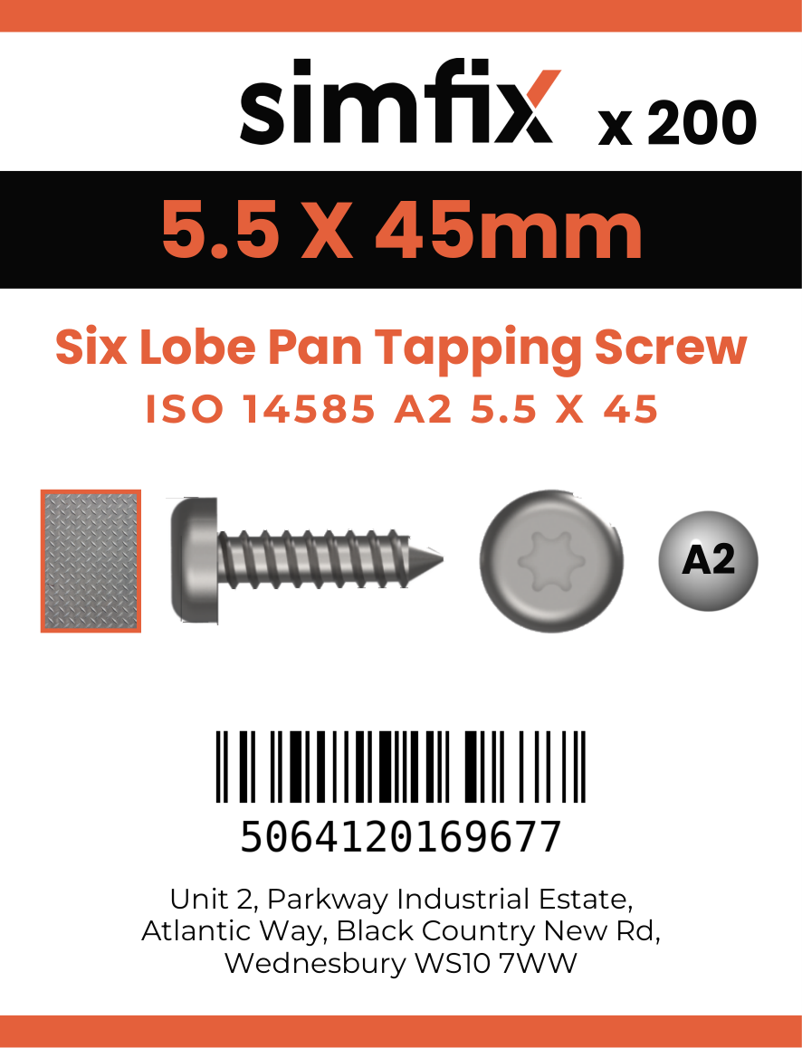 Simfix product label - 14585CA255045-T