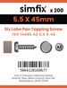 Simfix product label - 14585CA255045-T