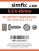 Simfix product label - 14585CA255045-T