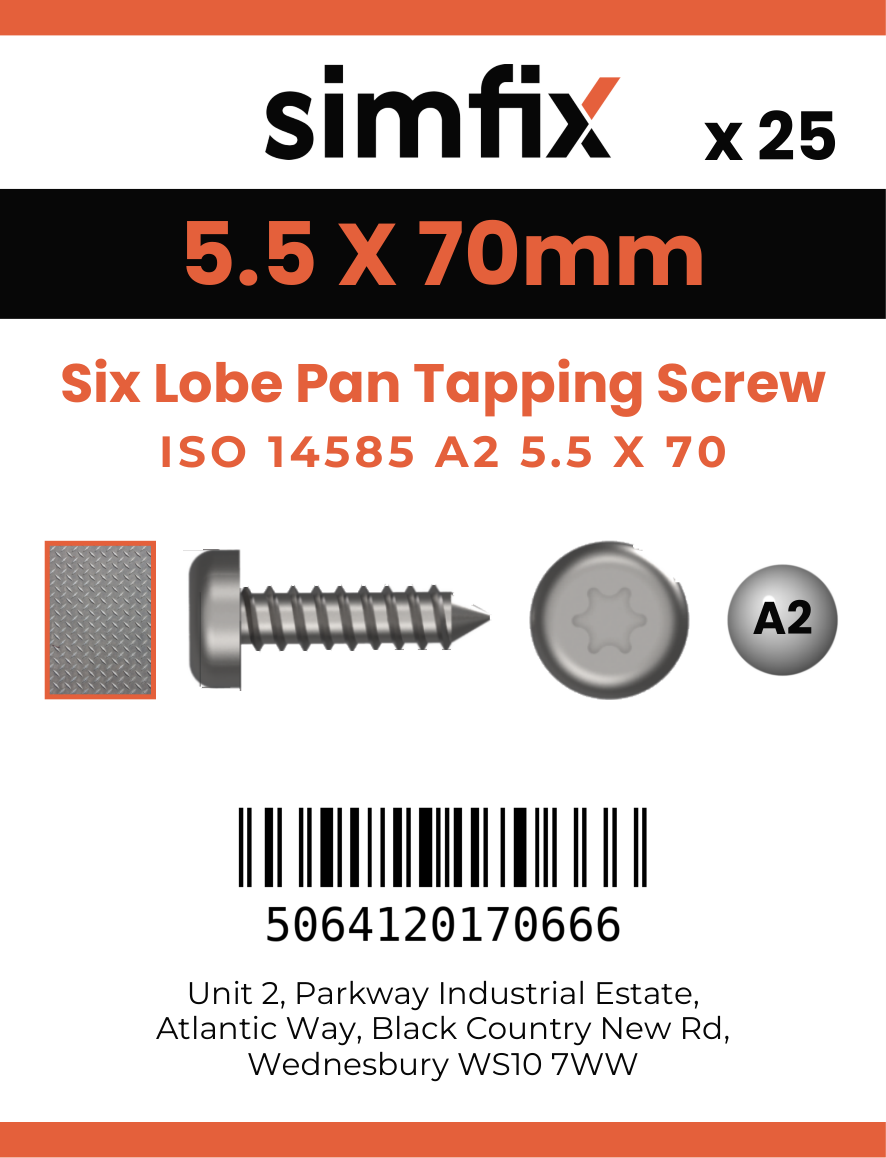 Simfix product label - 14585CA255070-D