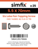 Simfix product label - 14585CA255070-D