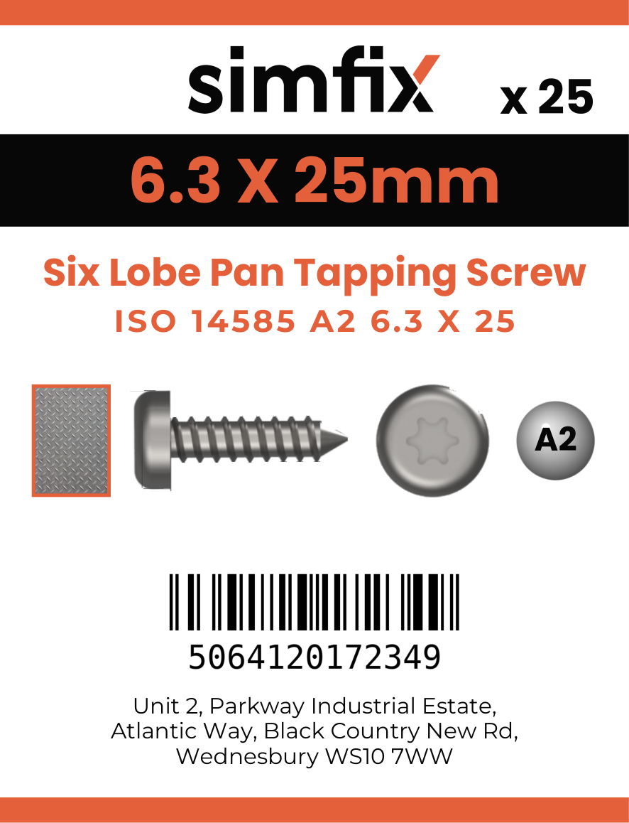 Simfix product label - 14585CA263025-D
