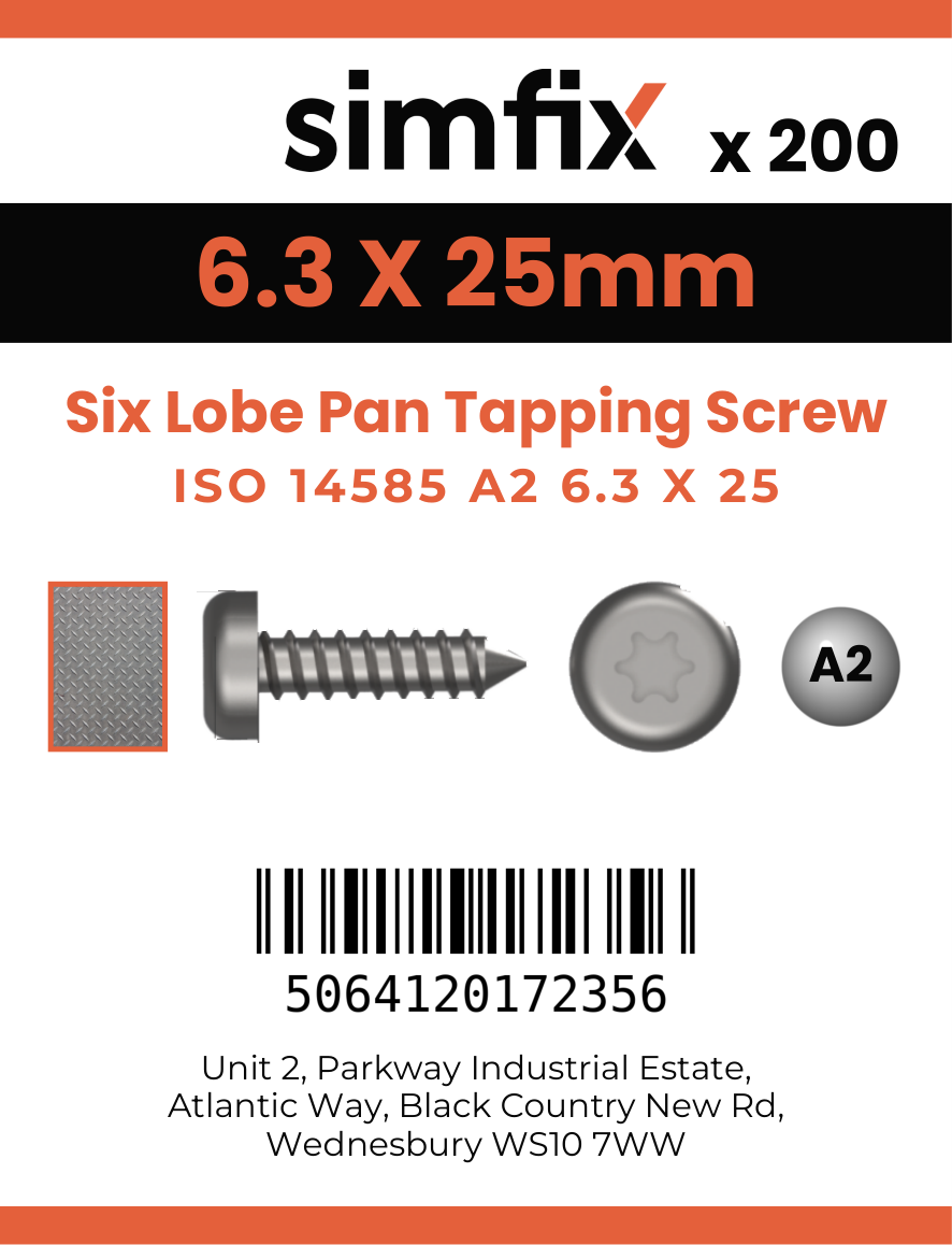 Simfix product label - 14585CA263025-T