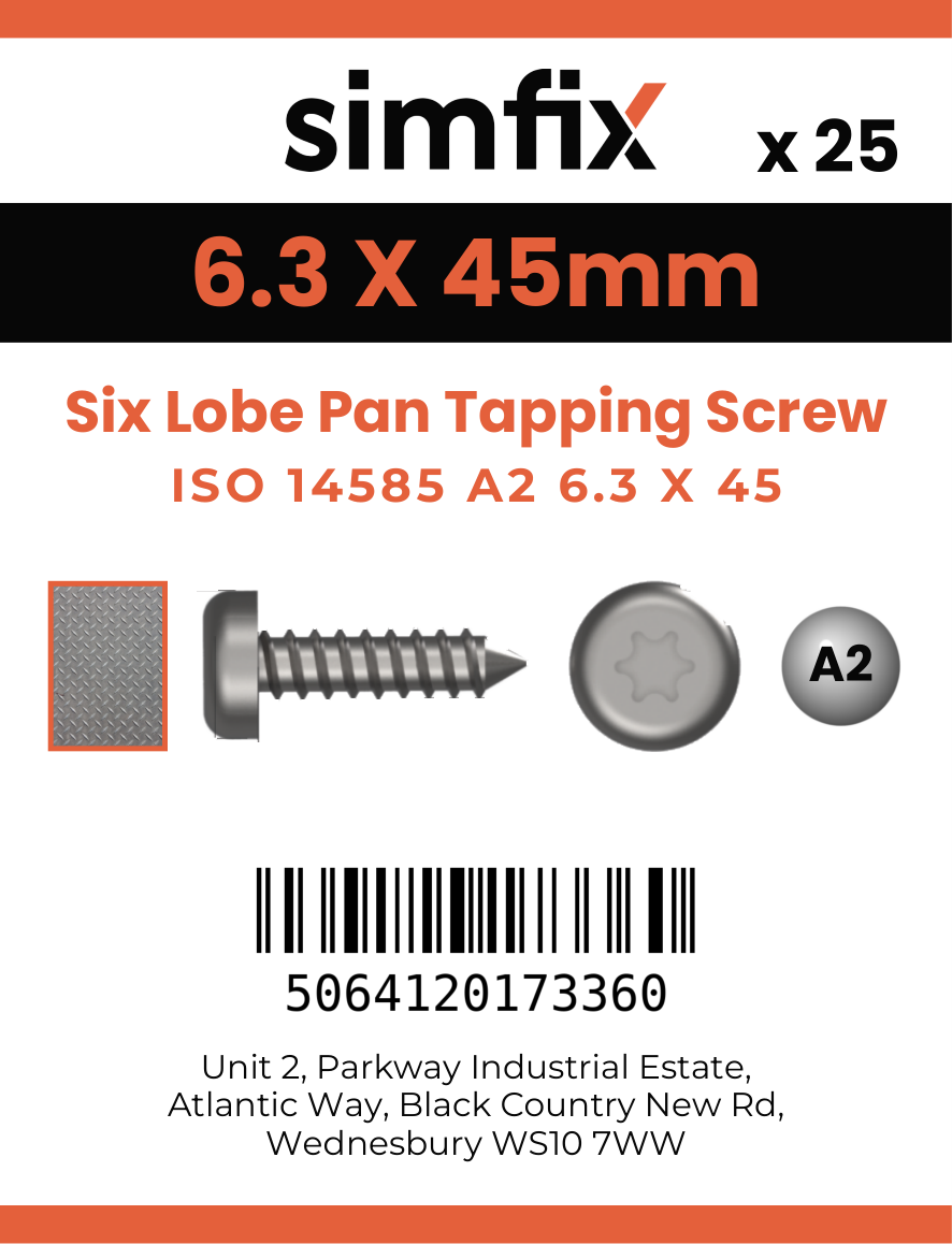 Simfix product label - 14585CA263045-D