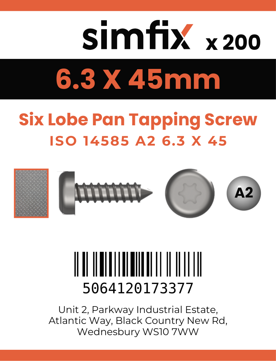 Simfix product label - 14585CA263045-T