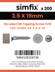 Simfix product label - 14586CA235019T10-T