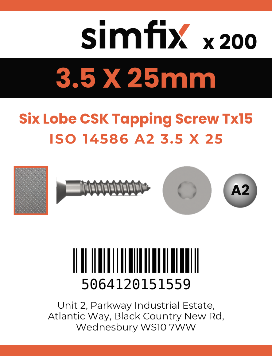 Simfix product label - 14586CA235025-T