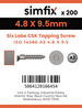 Simfix product label - 14586CA248009-T