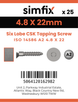 Simfix product label - 14586CA248022-D