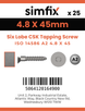 Simfix product label - 14586CA248045-D