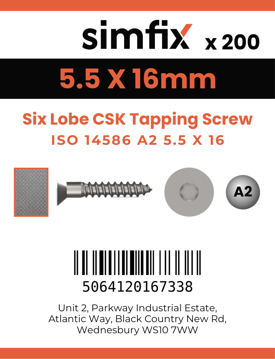 Simfix product label - 14586CA255016-T